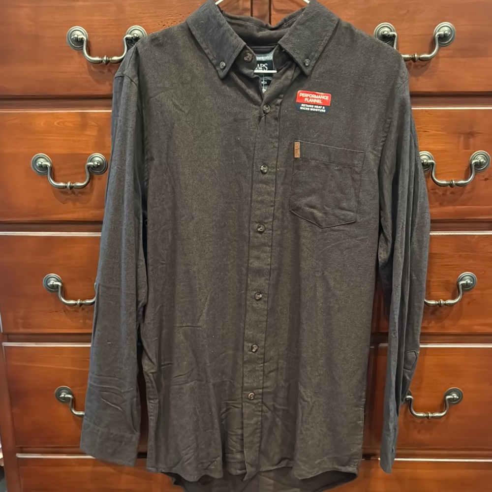 Chaos Men's Brown Performance Flannel Shirt